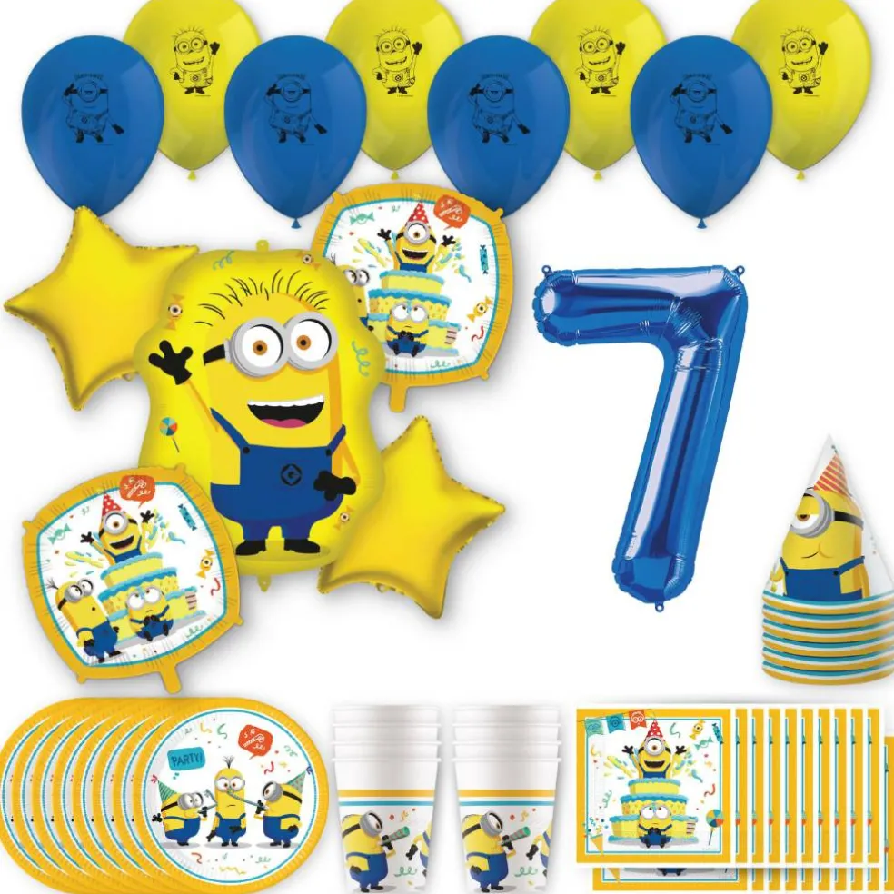 Minions Birthday Party Kit with Number