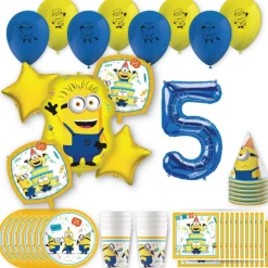 Minions Birthday Party Kit with Number