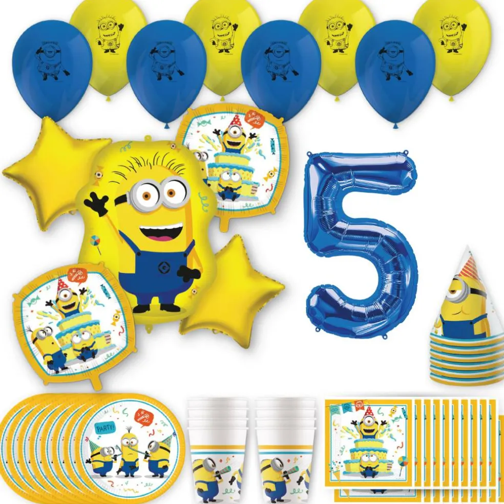 Minions Birthday Party Kit with Number