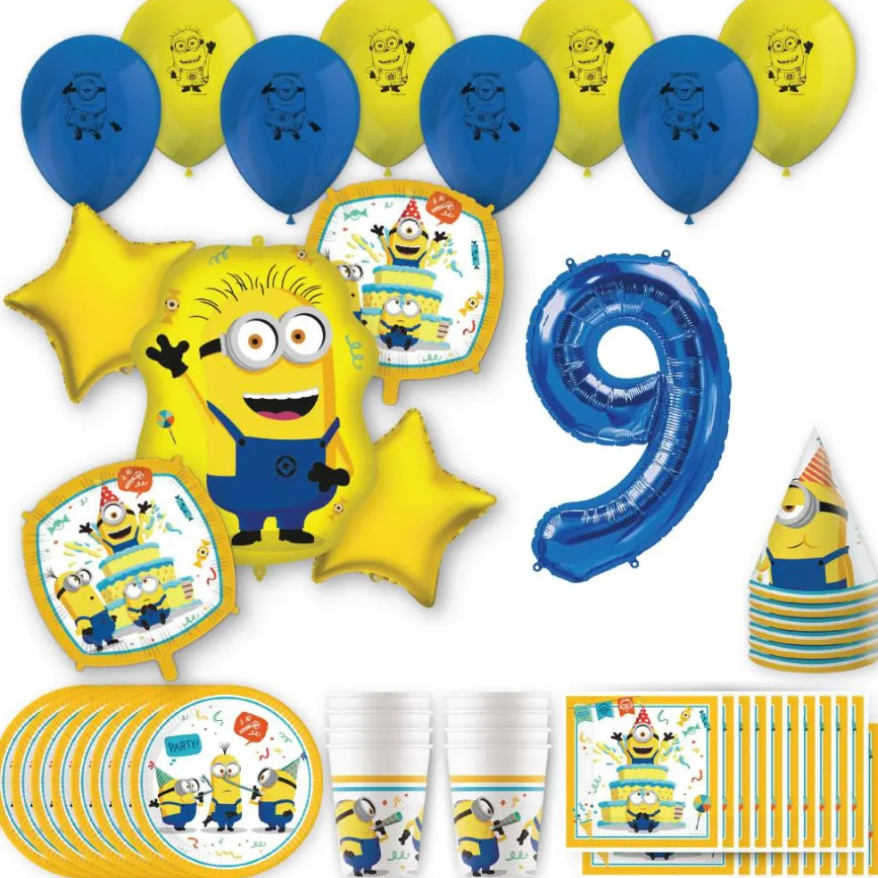 Minions Birthday Party Kit with Number