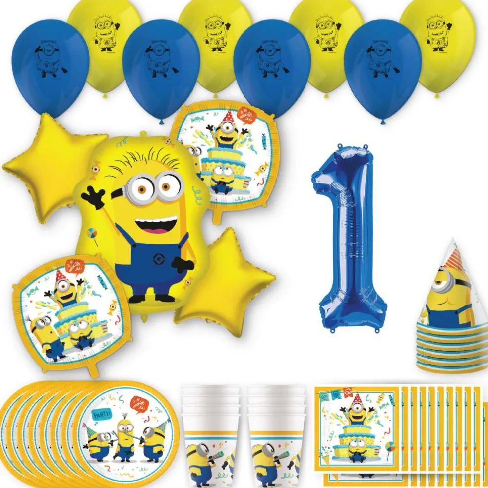 Minions Birthday Party Kit with Number