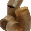 Mini Paper Muffin/Cupcake Molds 200-Pack, Brown/Gold Pattern, 2.25-Inches W x 2-Inches H