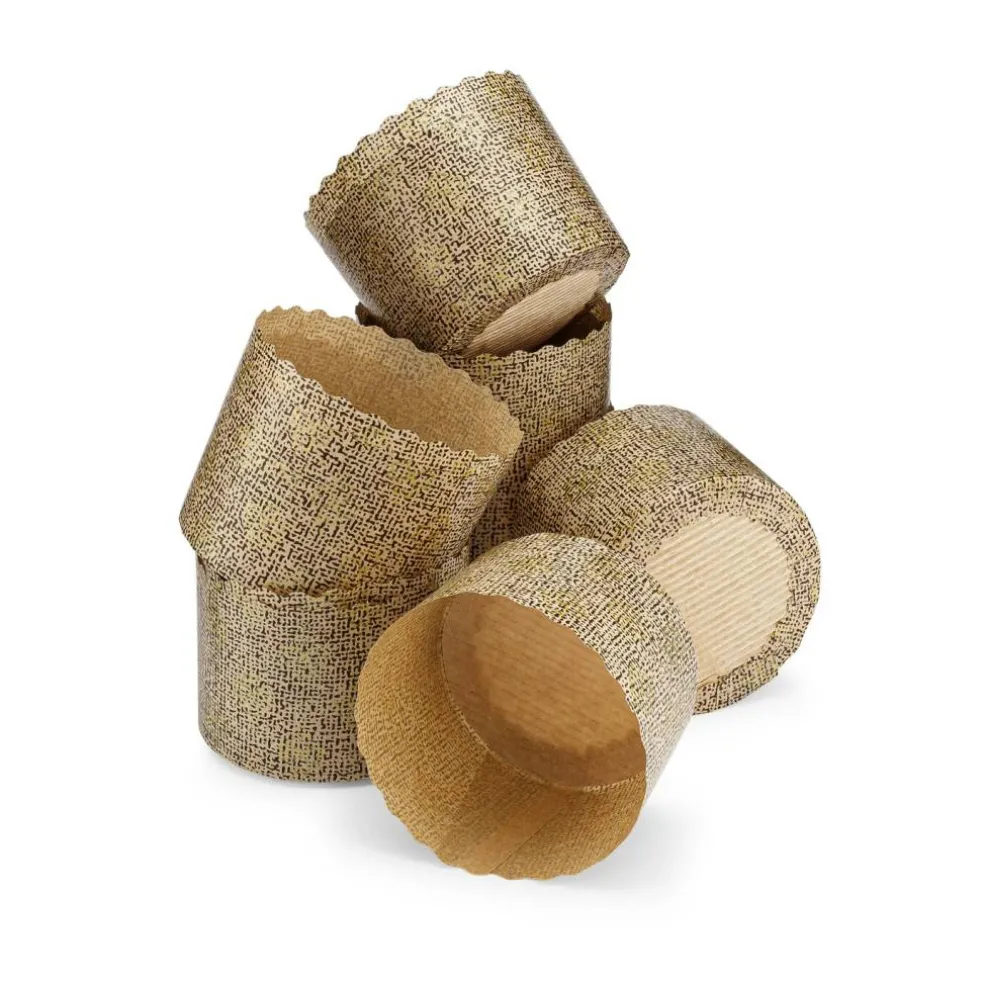 Mini Paper Panettone Mold 2-⅜ W x 2 H Inches, 25-Pack