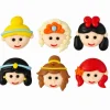 Mini Princess Face Royal Icing Decorations 1 Inch 6 Count
