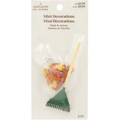 Mini Rake & Leaves by Ashland®