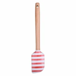 Mini Red & White Stripes Silicone Spatula by Makery™