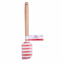 Mini Red & White Stripes Silicone Spatula by Makery™