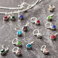 Mini Rhodium-Colored Glass Charm Mix by Bead Landing™