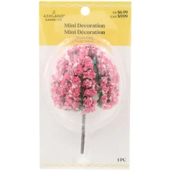 Mini Short Pink Tree Decoration by Ashland®