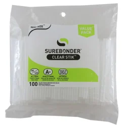 Mini Size 4" Clear Hot Glue Stick, Dual Temperature, Pack of 100