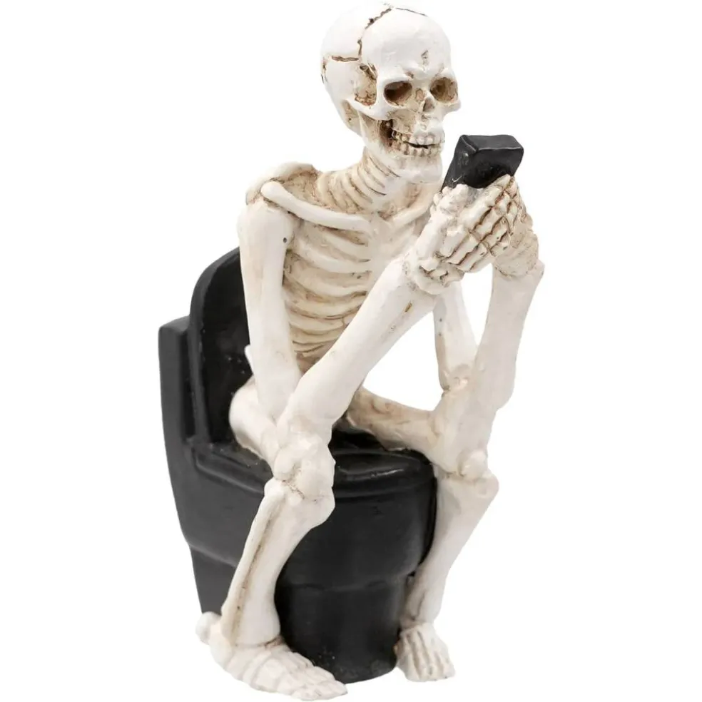 Mini Skeleton on Toilet by Ashland®