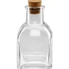 Mini Square Glass Bottle with Cork By Ashland®