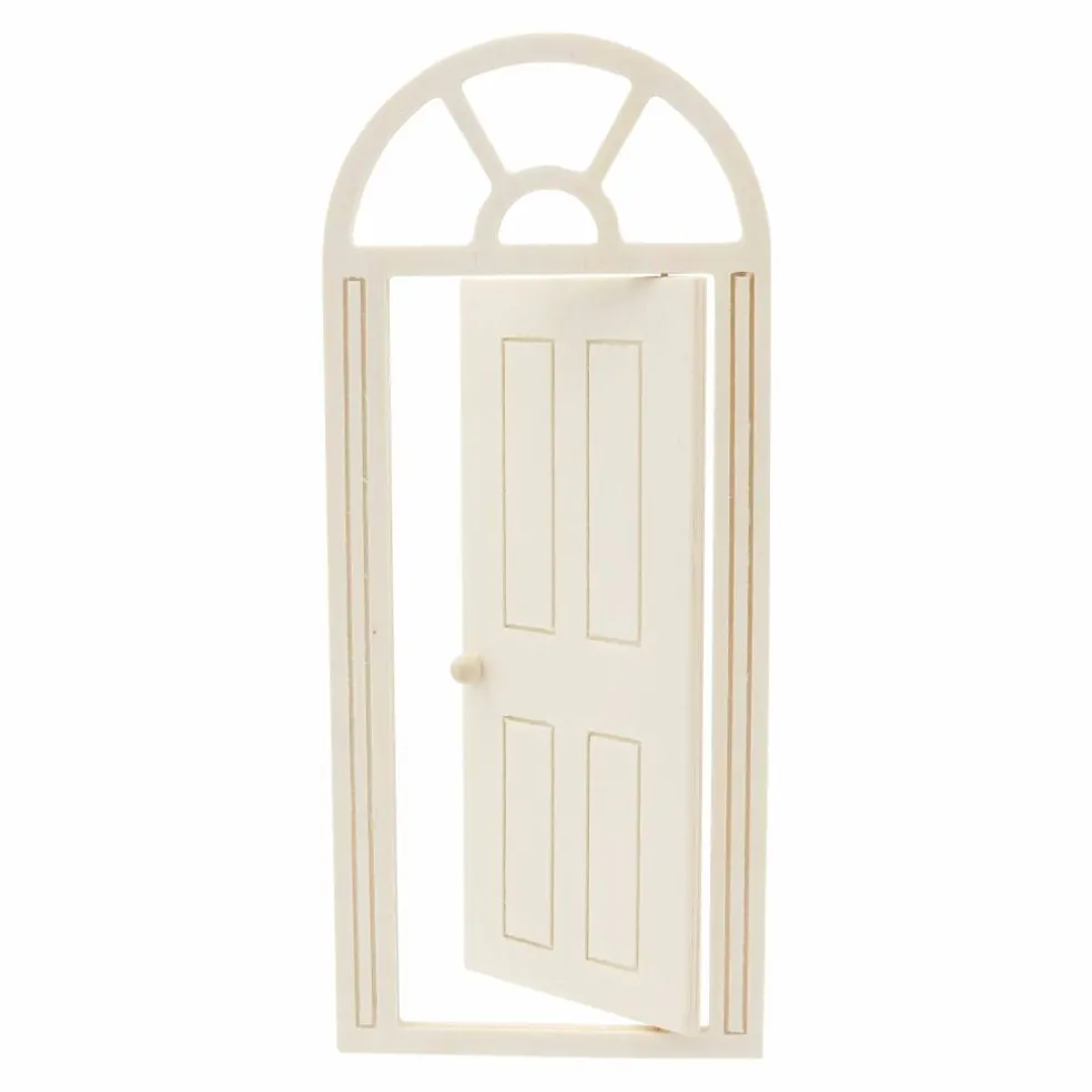 Mini White Door with Arch Top Window by Ashland®