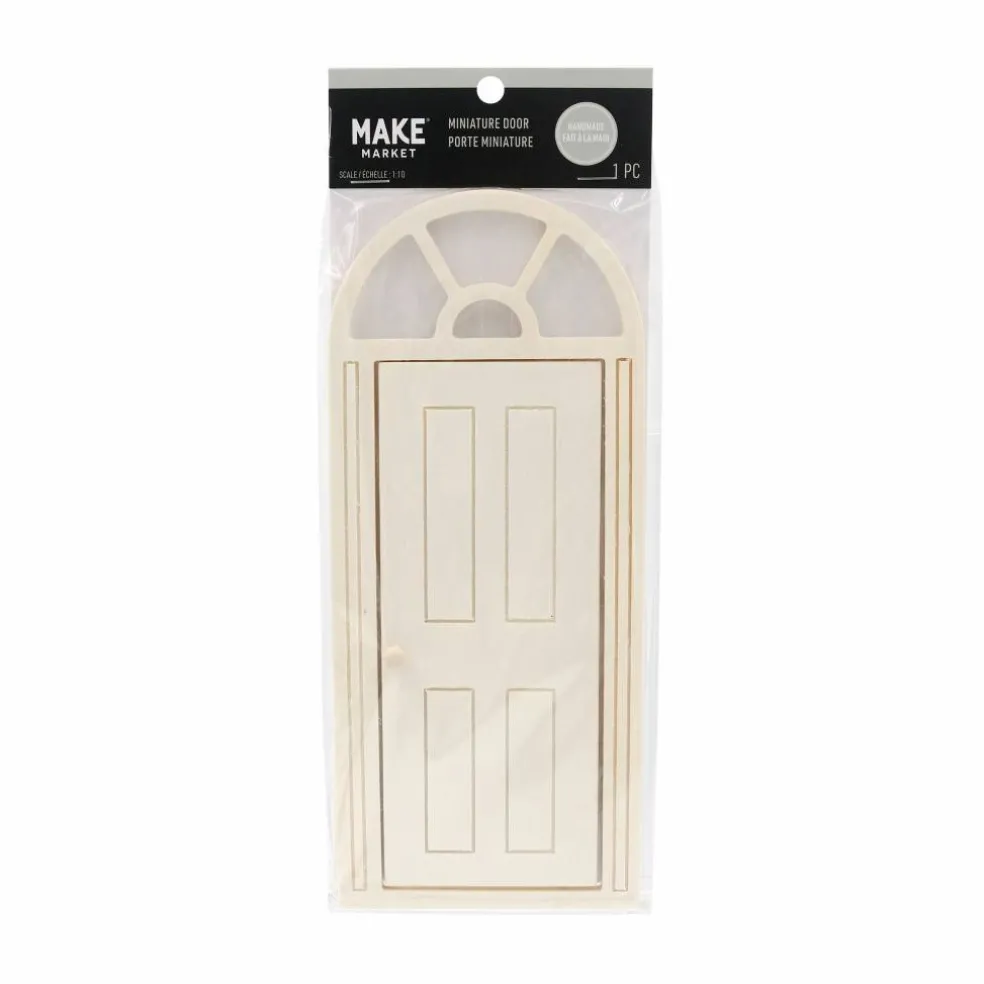 Mini White Door with Arch Top Window by Ashland®