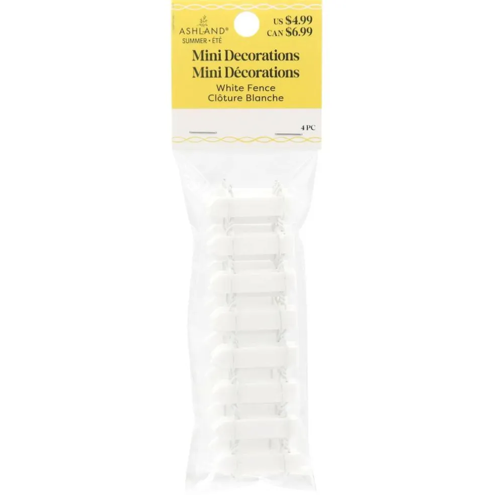 Mini White Fence Decorations, 4ct. by Ashland®