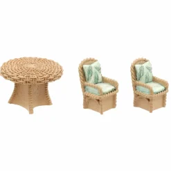 Mini Wicker Patio Table & Chairs Decoration Set by Ashland®