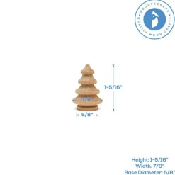 Mini Wooden Christmas Tree, Multiple Sizes Available, Peg People & Small World Play | Woodpeckers