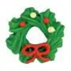 Mini Wreath with Bow Royal Icing Decorations – ¾" (12 Count) | Edible Christmas Toppers