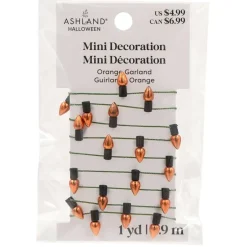 Mini 1yd. Orange Light Bulb Garland by Ashland®