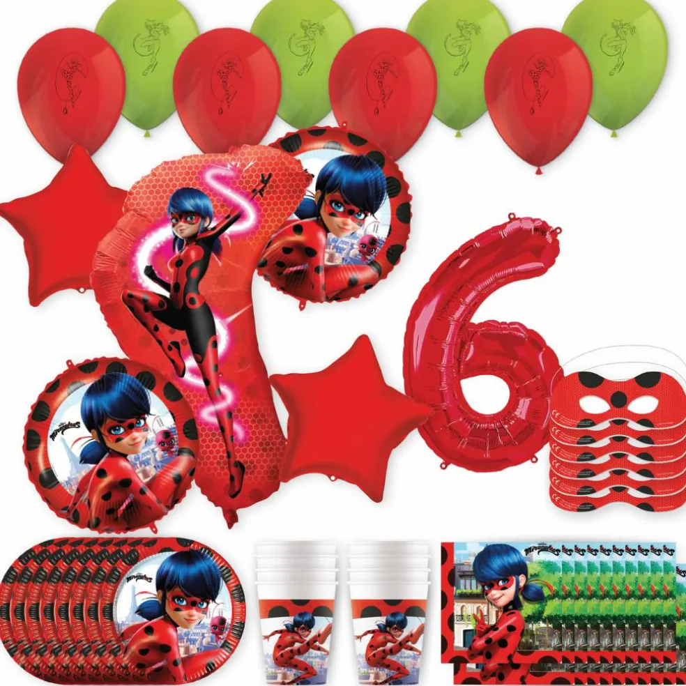 Miraculous Ladybug Birthday Party Kit with Number