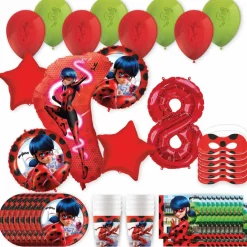 Miraculous Ladybug Birthday Party Kit with Number
