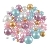Mixed Gold & Pastel Pearl Plastic Craft Beads, 800ct. by Bead Landing™