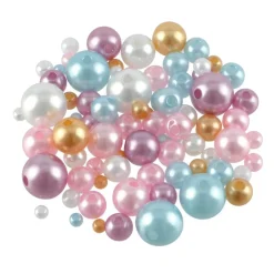 Mixed Gold & Pastel Pearl Plastic Craft Beads, 800ct. by Bead Landing™