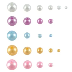 Mixed Gold & Pastel Pearl Plastic Craft Beads, 800ct. by Bead Landing™