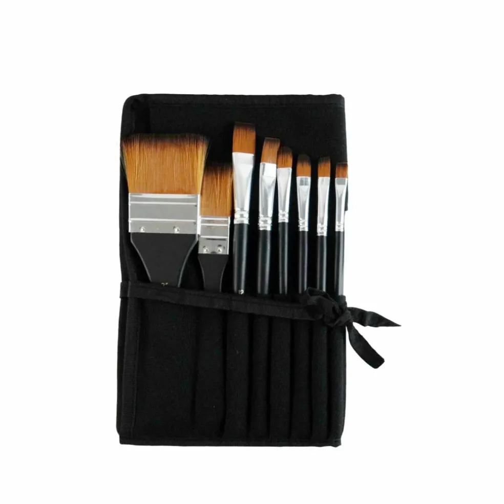 Mixed Media 25 Piece Paint Brush Set with Roller Organizer by Artist's Loft®