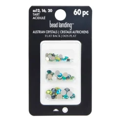 Mixed Round Flatback Austrian Crystals, 60ct. by Bead Landing™