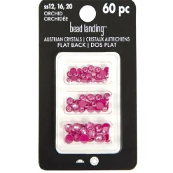 Mixed Round Flatback Austrian Crystals, 60ct. by Bead Landing™