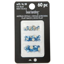 Mixed Round Flatback Austrian Crystals, 60ct. by Bead Landing™