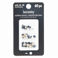 Mixed Round Flatback Austrian Crystals, 60ct. by Bead Landing™