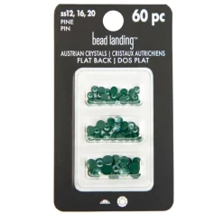 Mixed Round Flatback Austrian Crystals, 60ct. by Bead Landing™