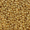 Miyuki 8 Round Seed Bead, 8-4202, Duracoat Galvanized Gold, 10 grams