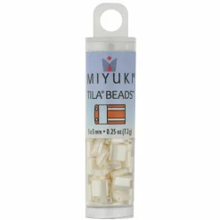 Miyuki® Tila® 5mm 2-Hole Square Glass Seed Beads