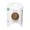 21mm Antique Bronze Chain Rim Round Buttons, 5ct. by Loops & Threads®