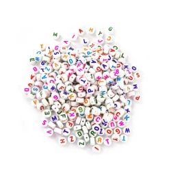 7mm Colorful Alphabet Round Beads by Creatology™