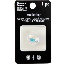 16mm Crystal AB Majestic Austrian Crystal Pendant by Bead Landing™