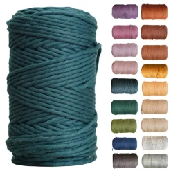 5mm Egyptian Giza Cotton Macrame Cord | Single Strand Macrame Cord