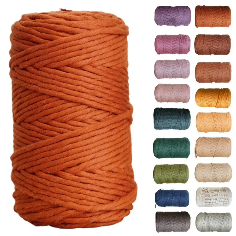5mm Egyptian Giza Cotton Macrame Cord | Single Strand Macrame Cord