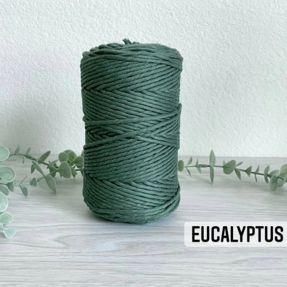 5mm Egyptian Giza Cotton Macrame Cord | Single Strand Macrame Cord