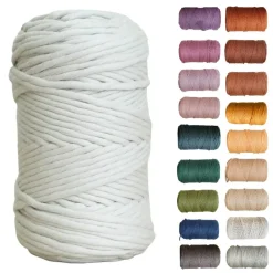 5mm Egyptian Giza Cotton Macrame Cord | Single Strand Macrame Cord