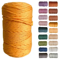 5mm Egyptian Giza Cotton Macrame Cord | Single Strand Macrame Cord