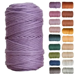 5mm Egyptian Giza Cotton Macrame Cord | Single Strand Macrame Cord