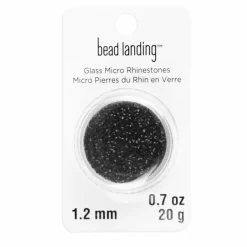1.2mm Glass Micro Rhinestones by Bead Landing™, 0.7oz.