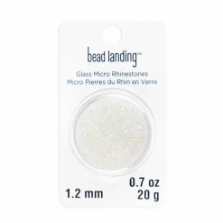 1.2mm Glass Micro Rhinestones by Bead Landing™, 0.7oz.