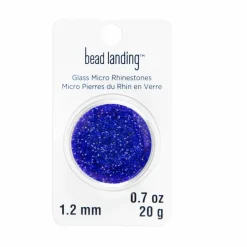 1.2mm Glass Micro Rhinestones by Bead Landing™, 0.7oz.
