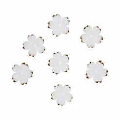 18mm Gold Tipped Acrylic Flower Beads, 140ct. by Bead Landing™