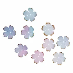 18mm Gold Tipped Acrylic Flower Beads, 140ct. by Bead Landing™